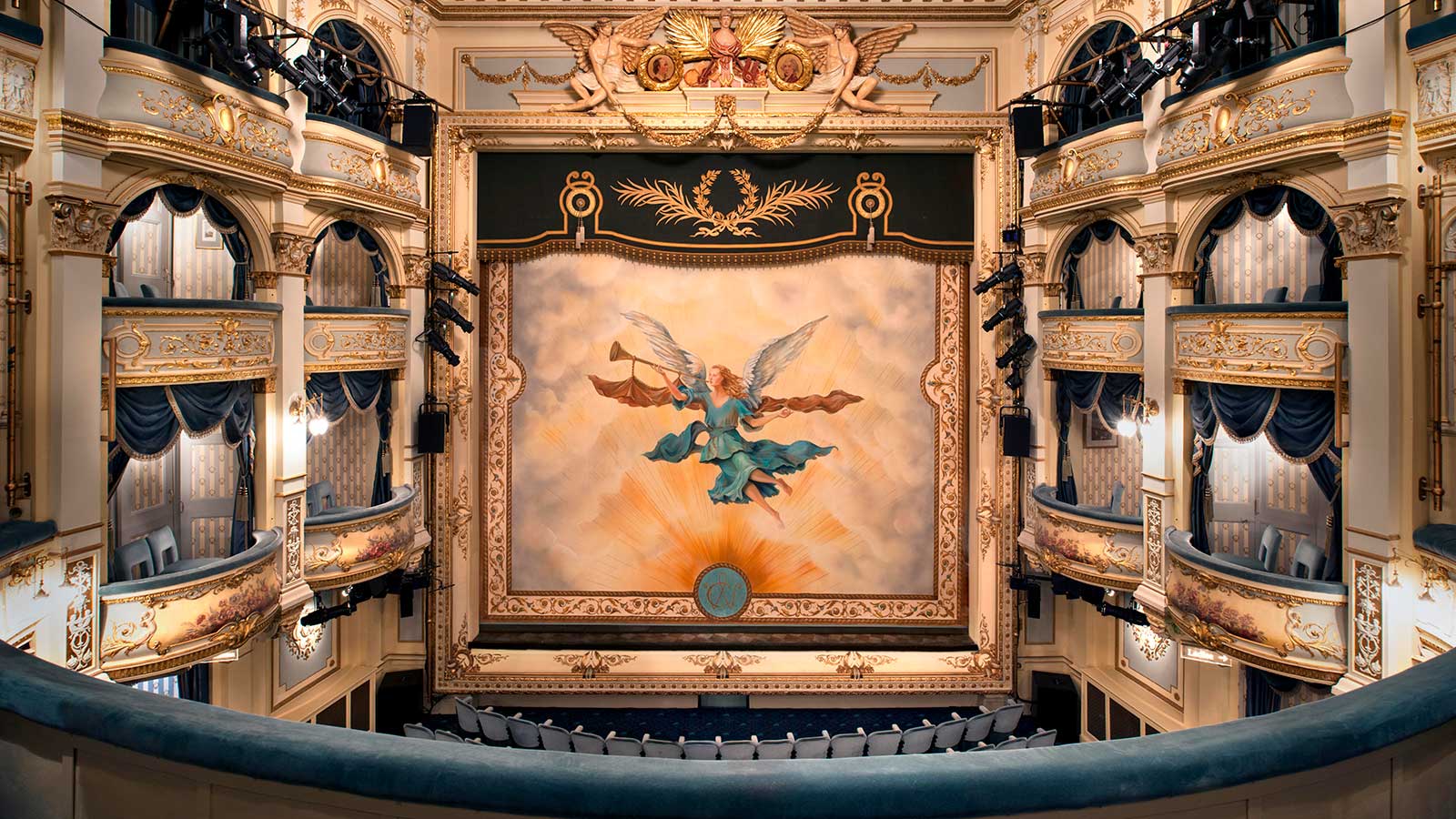 A view of the auditorium at Wyndham's Theatre, London, photo by Philip Vile
